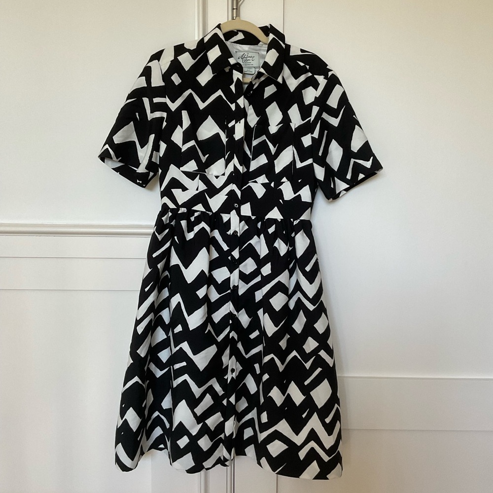 KATE SPADE NY MADISON AVENUE COLLECTION CHEVRON ALANI MINI DRESS